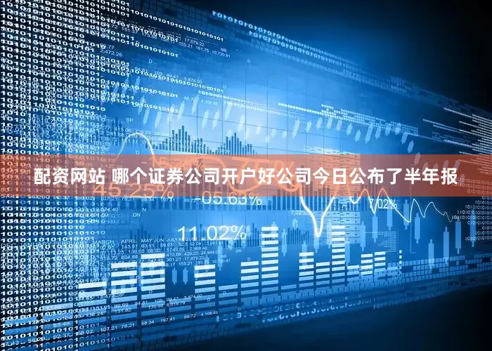 配资网站 哪个证券公司开户好公司今日公布了半年报